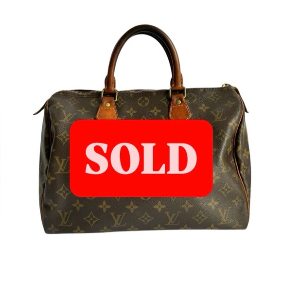 Louis Vuitton Handbags - SOLDLouis Vuitton Speedy 30 Bag Vintage LV Monogram Canvas Top Handle Soft Purse